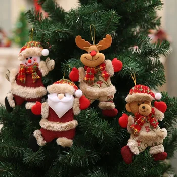 Ziemassvētku Cute Lelle Kulons Santa Claus, Sniegavīrs Piekārtiem Rotājumi DIY Mājas Guļamistaba Ziemassvētki Apdare 2023 Bērniem jaungada Dāvanas