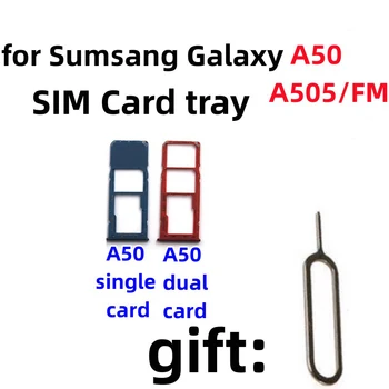Samsung Galaxy A50 A505/F/m SIM Kartes ligzda Sim Kartes Turētāja Slota adapteri un Micro SD Kartes ligzda Turētājs Ar Bezmaksas Izvirzīto Pin