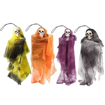 Mugurkaula Atdzesēšanas Halloween Skelets Ornaments par Haunted Tēma Notikumi