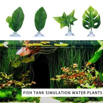 Spēlēt Zivju Tvertnes Ainavu Guļamtīkls Simulācijas Ūdensaugiem Betta Lapu Zivju tvertnes Augi