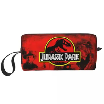 Jurassic Pasaules Park Grims Soma Sieviešu Ceļojumu Kosmētikas Organizators Gudrs Dinozauru Filmu Glabāšanas Tualetes piederumu Somas Dopp Komplekts Gadījumā, ja Kaste