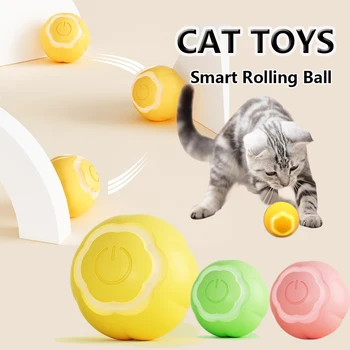 New Smart Cat Toy Lodīšu 7 Krāsas, Led Kluss Izturīga Uzlādējams Automātiski Pārvietojas Pet Kitten Rotaļlietas Interaktīvas Rotaļlietas Kaķiem
