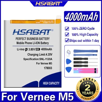 HSABAT 178003 4000mAh Akumulators par Vernee M5 Baterijas