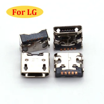 100gab micro usb savienotājs Ligzda micro usb uzlādes ports LG E400 E610 P700 P705 P880 L7 F180 LF200-F160LV L9 Google nexus4