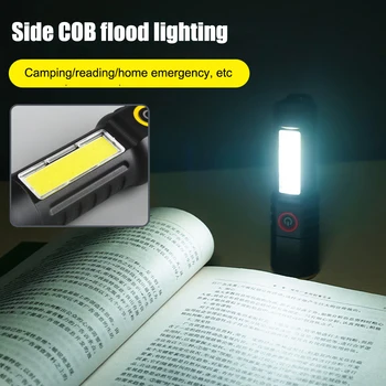 Ūdensizturīgs Zoomable Lukturīti, Teleskopiskie Tālummaiņas XPE COB LED Kempings Lukturīti Tips-C USB Uzlādes Bright Flash, ņemot vērā Āra