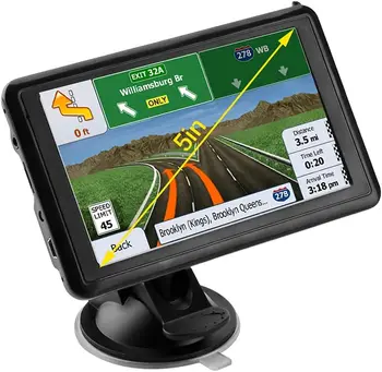 5 Collu Augstas Izšķirtspējas Auto GPS Navigator 8GB 256MB Eiropas Kartes, 3D Režīmā, TFT Touch Screen Satelīta Navigācijas Ierīci, Autobuss, Kravas automašīna