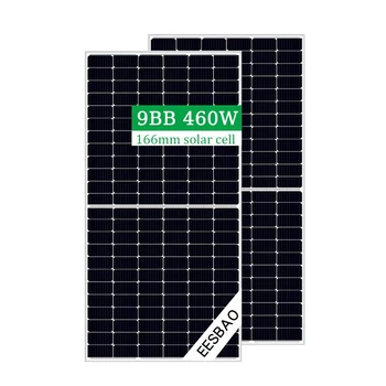 Efektīva monomēru saules monokristālu silīcija panelis 500W 460W 455W 450W 445W 440W saules fotoelektrisko moduļu paneļa jauda