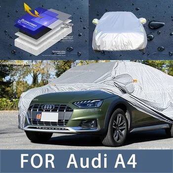 Audi A4 Āra Aizsardzības Pilnu Automašīnas Sedz Sniega sega, Saulessargs Ūdensizturīgs nepievelk putekļus Ārpuse Auto piederumi