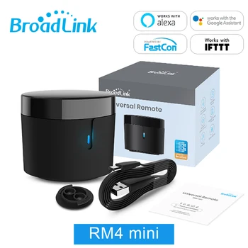 BroadLink RM4 Mini Universālo Tālvadības Kontrolieris IS Wifi Smart Slēdzis Gaisa kondicionētājs, TV Strādā Ar Alexa, Google Home Palīgs