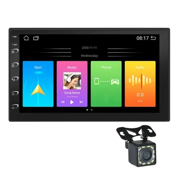 7 Collu Auto Multimediju Atskaņotājs Bluetooth-GPS Navigācijas Video Atskaņotājs Mirrorlink Portatīvo Auto Stereo Dash Cam Android 12
