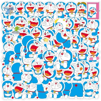 60pcs Karikatūra Doraemon Uzlīmes klēpjdatoru Gudrs ドラえもんWaterproof Uzlīmes Uzlīmes Bērniem Rotaļlietas