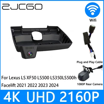ZJCGO Dash Cam 4K UHD 2160P Auto Video Reģistratoru DVR Nakts Redzamības par Lexus LS XF50 LS500 LS350 LS500h Facelift 2021 2022 2023 202