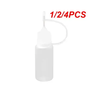 1/2/4GAB 10 ml Plastmasas Squeezable Padoms Aplikators Pudeli Uzpildāmas Pudeles Pilinātāju Ar Adatu Padoms Caps Sub-pudelēs, Lai Līme DIY