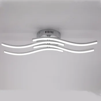 12W 1100 Lm Modernu LED Lampas Dzīvojamā Istabā LED Griestu Gaismas Viļņu formas Griestu Gaismas, 2 LED Dēļi 4000K Neitrāli Balts