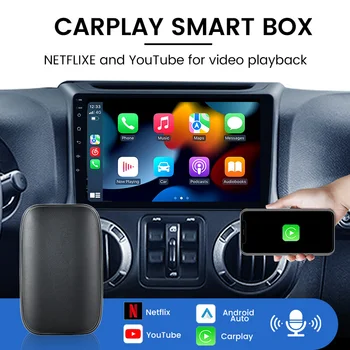 Bezvadu CarPlay Android Auto MINI Ai Rūtiņu, Netflix, YouTube, Android Slēgta sistēma Audi Mercedes Volkswagen Hyundai, Toyota