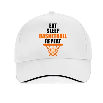 Smieklīgi Ēst, Gulēt Basketbola Atkārtot vīriešu Vasaras cepure Trucker cepures cilvēks Dzimšanas dienas Dāvanas Tētis caps Gadījuma regulējams beisbola cepure