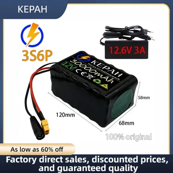 KEPAH 12V 3S6P 30Ah 18650 litija baterija built-in 30Ah augsts tekošā BMS par spray un citas iekārtas