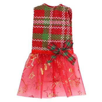 Ziemassvētku Elf Doll Aksesuāri Saģērbt Apģērbu (Acs Drukas Kleita Nav Lelle)