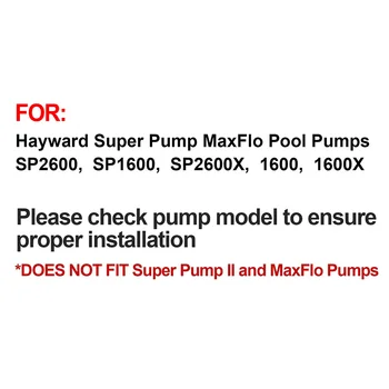 Par Hayward SPX1600TRA Zīmogs Montāža Hayward Superpump MaxFlo Sūkņa Korpusa Deformāciju Difuzoru Blīvi Sūkņa Vārpstas Blīvējums Aizstāt