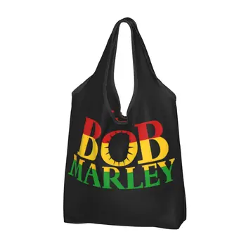 Jamaikas Regeja Dziedātājs Rock Bobs Marleys Pārtikas Preču Iepirkumu Maisiņu Gudrs Pircējs Plecu Tote Somas Lielas Jaudas Portatīvo Somā