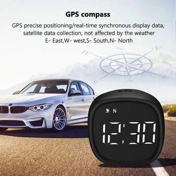 M30 GPS HUD Head Up Displejs Digitālā Hud Spidometrs ar Vairāk nekā ātruma Signāls Kompass Nogurums Braukšanas Atgādinājums Visām Automašīnām