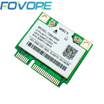 1167Mbps 7265HMW MINI PCIE Wifi Karte Dual Band 2.4 G + 5G Wifi Bezvadu Mini PCI-E, Tīkla Karte, Bluetooth V4.0 Atbalsta WIN7/8/10