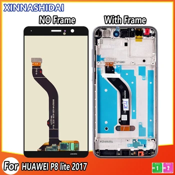 LCD Ekrāns Godu 8 Lite LCD Displejs, Touch Ekrāns Huawei P8 Lite 2017 LCD Huawei GR3 2017 PRA-TL10 PRA LX1 LX3