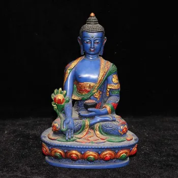 Antīkās Dažādi Antikvariāts, Antīko Veco Objektu Sveķu Lielu Sakya Budas Galda Dekoratīvu Rotājumu Kolekcija