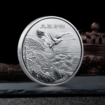 Ērglis Simbols Lucky Monētas Piemiņas Talismans Veiksmi, Bagātību Sudraba Monētas