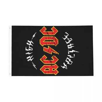 AC DC Smagā Metāla Plāksnes Izturīgs Āra Banner Mūzika Rock jebkuros Laika Karājas Apdare