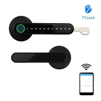 TTLock LIETOTNI Smart WiFi tālvadības pirkstu Nospiedumu Slēdzene biometrijas paroli Durvju Bloķēšanas kodu