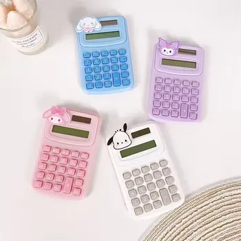 Karikatūra Konfektes Krāsu Kuromi Pochacco Cinnamoroll Kalkulators Melodiju Rokas Kalkulators Portatīvo Maziem Kalkulators Bērniem Rīks