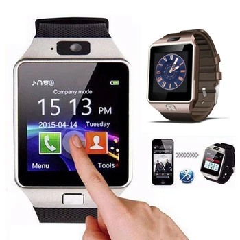 Digitālā Touch Screen Smart Skatīties DZ09 Q18 Aproce Kamera, Bluetooth rokas Pulkstenis SIM Kartes Smartwatch Ios Android Telefoniem Atbalsts