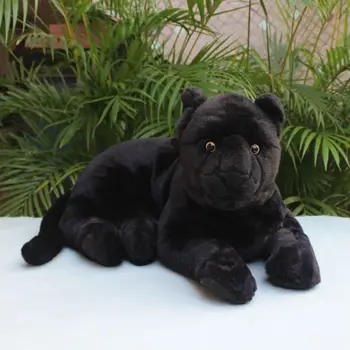 55cm Cute Black Panther Lelle Simulācijas Black Panther Lelle Mest Spilvens, Plīša Rotaļlieta, Lai Viņas Draugs Dāvana