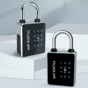TUYA/TTLOCK APP Digitālā Elektroniskā Slēdzene Gudrs Durvju slēdzenes pirkstu Nospiedumu piekaramo atslēgu, drošības Aizsardzība Digitālo Durvju Bloķēšanas Mājas