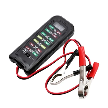 12V 24V LED Displejs Akumulatora Pārbaudītājs Auto Akumulatoru Testeris Ģeneratora Diagnostikas Rīkus Vaina Detektors Motocikla Kravas automašīna