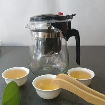 500ML Karstā Pārdošanas Termiski Izturīga Stikla Tējkanna Ķīnas Tējas Komplekts Puer Tējkanna, Kafijas Stikla Maker Ērtu kabinetu Tējas Pods ar Filtru