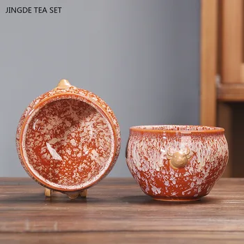 2gab Tradīciju Keramikas apdedzināšanas Krāsns Mainīt Tējas Tase Divpadsmit Zodiaka Tējas Komplekts Piederumi Mājsaimniecības Master Cup Roku darbs Porcelāna Tējas Trauks