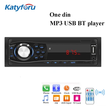 Automašīnas Radio 1 Din Automobiļu Multivides Mp3 Atskaņotājs ar Bluetooth Stereo Som Automotivo Stereo Uztvērējs Audio FM USB AUX Ieeja 12V