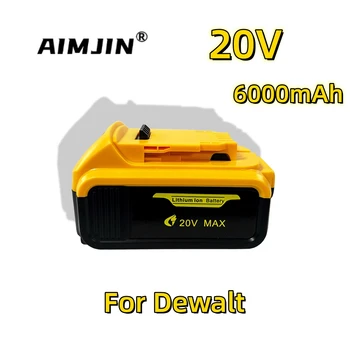 20V 6000MAh MAX XR Akumulatora Enerģijas Rīku Nomaiņa Dewalts DCB206 DCB207 DCB204 DCB203 DCB200-2