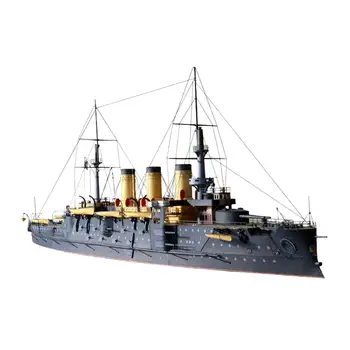 1:250 krievijas kara Flotes Cara Oslyabya Karakuģis 3D Papīra Paraugs DIY Izglītības Kuģu Flotes Kuģi
