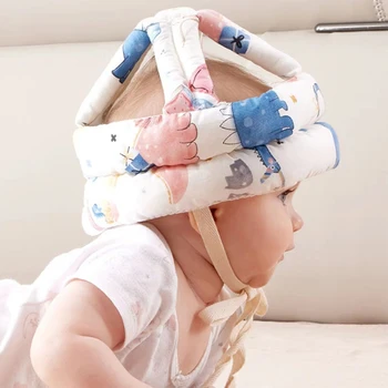 Bērnu Ķivere Drošības Mīksta Cepure Toddler Anti-sadursmes Aizsardzības Cepuri Staigāšanas Regulējams Galvas Drošības Zīdaiņiem Zēns Meitene Cepure