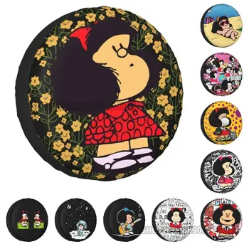 Ziedi Un Mafalda Riepu Vāka Karikatūra Rezerves Riteņa Aizsargs Cruiser Prado 14