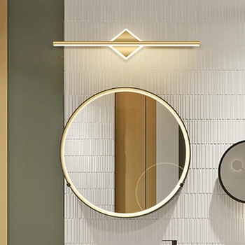 Mūsdienu Led Spogulis Gaismas Ziemeļvalstu vienkāršu Sienas Uzstādīts led Sienas Lampa Hotel Vannas istabas Spogulis Sienas Gaismas luksusa Mērci Grims lampas