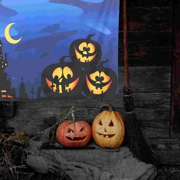 Halloween Karājas Auduma Fotogrāfijas Fons, Dekorācijas Segas Iekštelpu Gobelēns Guļamistabai Dzīves Puse Mājsaimniecību Fona