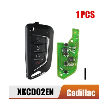 Par Xhorse XKCD02EN Universāls Vadu Tālvadības Atslēgu Fob, 4 Pogu Cadillac Stilu VVDI Galvenais Instruments