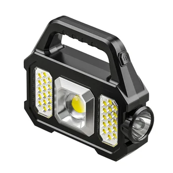 Multi-funkcionālo Uzlādējams LED Lukturītis Darba vieglo Portatīvo Līdzi ņemot vērā Saules Uzlādes Atbalstu 6 Apgaismes Režīmi, kempings