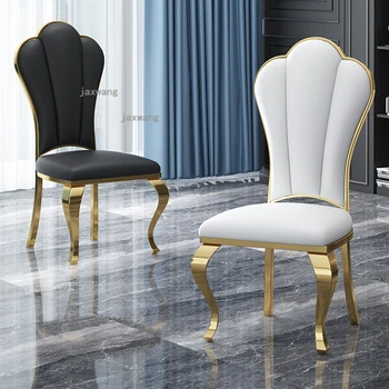 Eiropas Atzveltni Ēdamistabas Krēsli Luksusa Dzīvojamās Istabas Mēbeles Custom Ādas Uzņemšanas Krēsls Modernā Restorānā Ēdamistabas Krēsls U