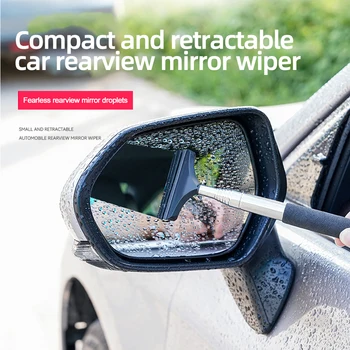Atpakaļskata Spogulis Tīrītājs Bagāžnieka Portatīvo Gumijas Špakteļlāpstiņu Tīrīšanas Rīki Automašīnu Atpakaļskata Spogulis, Lietus Noņemšanas Auto Piederumi