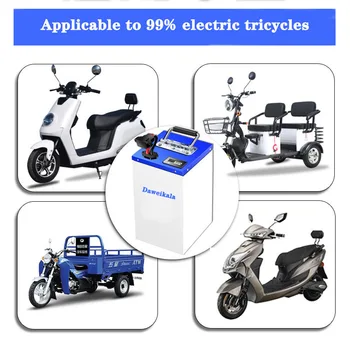 Elektriskā transportlīdzekļa litija battery60v72Vsuper jaudu 200 km litija baterijas elektrisko motociklu, triciklu litija akumulators